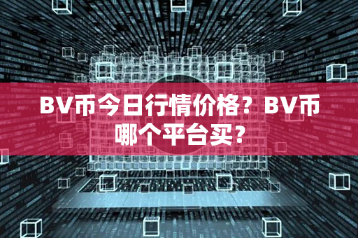 BV币今日行情价格？BV币哪个平台买？