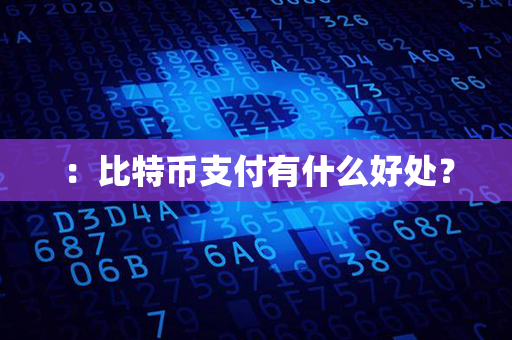 ：比特币支付有什么好处？