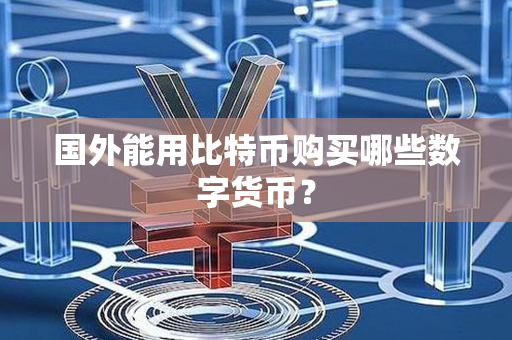 国外能用比特币购买哪些数字货币？